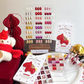 Nail & Yolly 24 Color Red Reflective Gel Nail Polish Set, Gradient DIY Design, 4 in 1 for Nail Art Stamping and Manicure