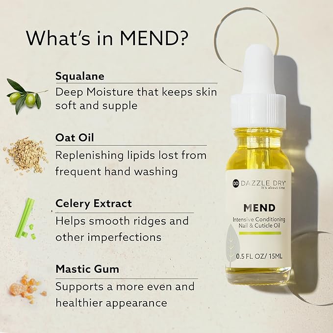 Dazzle Dry Mend Nail Repair Oil, 0.5 oz (15 mL)
