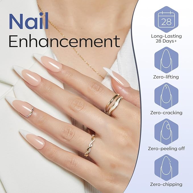 modelones Gel Top Coat, 2Pcs Clear Glossy Finish No Wipe Top Coat Winter Gel Nail Polish, Acrylic Nails Soak Off Nail Lamp Nail Art Home and Professional Manicure 10ML (Pack of 2)