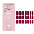 Dashing Diva Glaze Nail Strip 3-in-1 Kit - Best of Reds - Long Lasting, Chip Resistant, Semi-Cured Gel Nail Strips - Contains 96 strips, 3 prep pads, 3 manicure sticks, 1 nail file