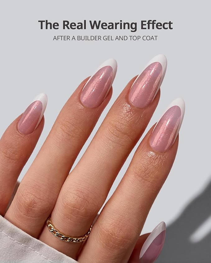 BTArtboxnails XCOATTIPS French Tip Press On Nails - Pink Glitter Base Medium Almond Press On Nails, 90 Pcs Salon Quality Soak Off Soft Gel Nail Tips Extension in 15 Sizes