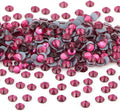 NCB 2880pcs Hotfix Rhinestones Flatback Crystal Rhinestones for Crafts Crafting Clothes Shoes DIY Decorations (Rose Pink, SS4 1.6mm)