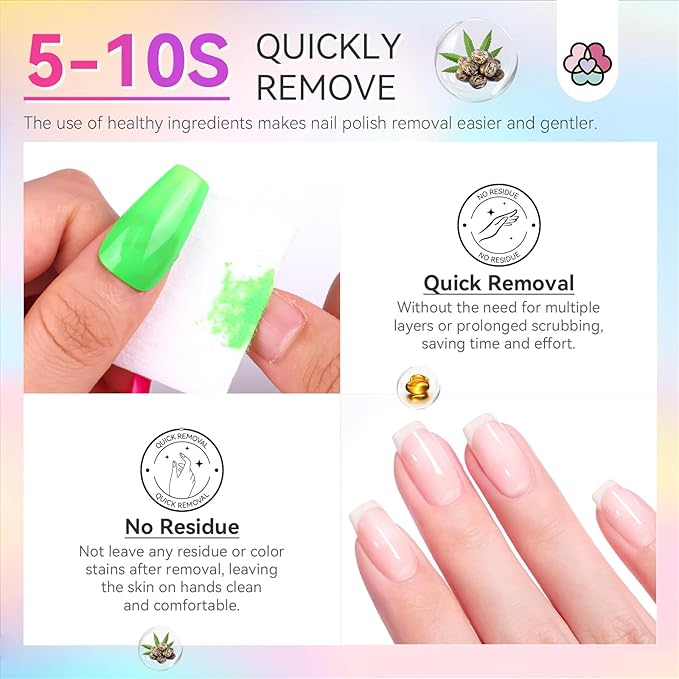 SAVILAND Quick-Dry Nail Polish Set - 12 Neon Green & Pastel Colors (0.34 oz) - Non-Gel Bright Summer Polish Kit with Base & Top Nail Coat - Bulk Nail Art Polish Essentials for Finger & Toe