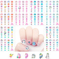 Unicorn 3D Nail Art Stickers Decals Self-Adhesive for Kids Little Girls, 270+ Cute Nail Tip Star Crown Princess Nail Manicure for Fingernails Toenails Birthday Party Supplies Gift Favors