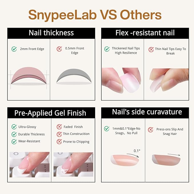 Nude Pink Cat Eye Press on Nails Short Square, French Tip Short Square Glue on Nails for Women Gift, Reusable Soft Gel Press on Acrylic Nail with Designs 30Pcs(Nude Pink2)
