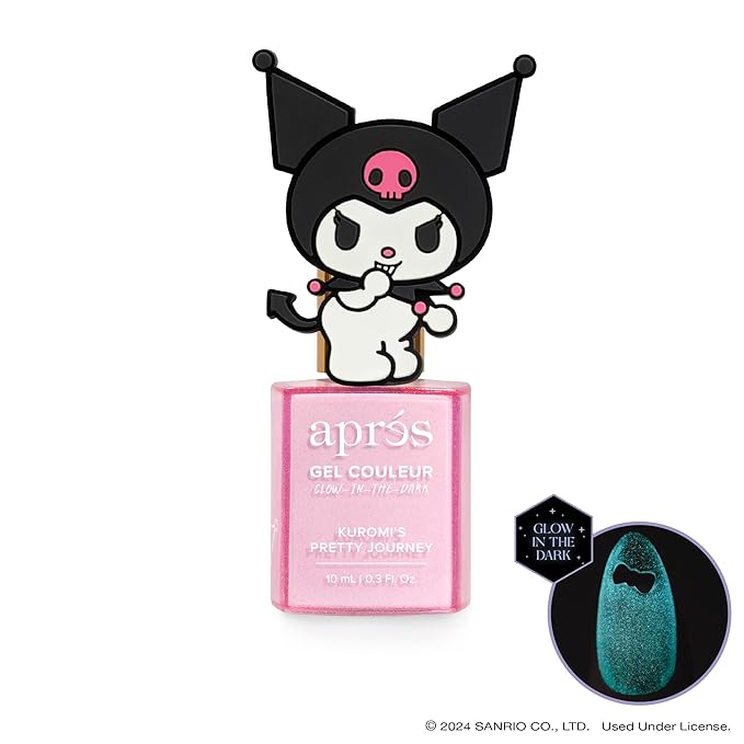 APRÉS x Kuromi™ Caty Eye Gel Color Magnetic Gel Nail Polish, Set of 5 10ml