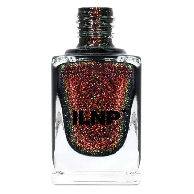ILNP Underground - Deep Black Holographic Shimmer Jelly Nail Polish