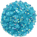 720 Pcs SS30 6mm Flatback Rhinestones for Nails Art Crafts Glitter Round Shine Gems AB Crystals DIY Clothes Shoes （Peacock Blue AB）