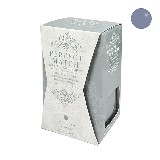 LeChat Perfect Match Gel Polish, Fog City, 0.5 Fl Oz (PMS143)