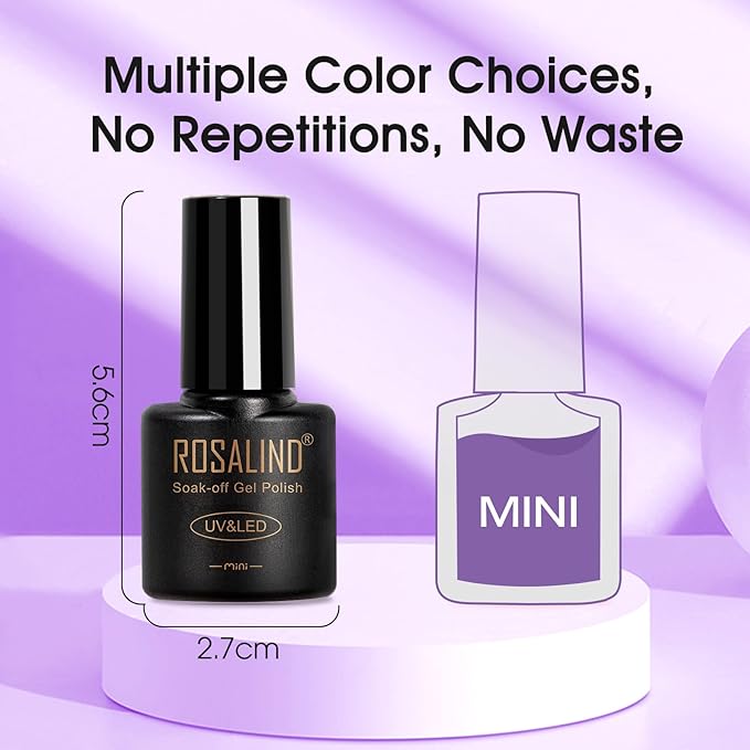 ROSALIND 24PCS Cat Eye Gel Nail Polish Set with Glitter Glossy Matte Top Coat Base Coat, Color Changing Glitter Shinny Effect Magic Gel Polish Set Soak Off Nail Gel Polish Nail Art