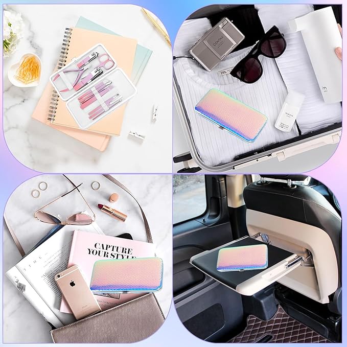 Nail Kit Women Professional Manicure Pedicure Set Nail Clippers Kit Ultra Sharp Nail Cutter Nail Care Tool Cuticle Trimmer Grooming Kits with Travel Case,12in1,Suitable for Home Travel,Gifts for Women