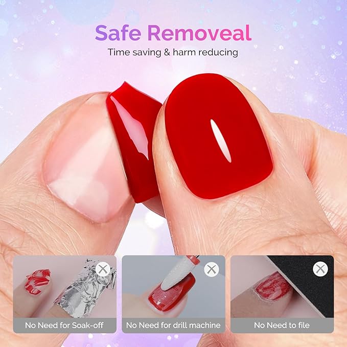 MelodySusie 15ML Clear Peel Off Gel Base Coat for Gel Nail Polish, Upgraded Formula Long-Lasting Soak Off-Free Easy Removal without Damage,stronger adhesion,essential for Home DIY and Nail Salon