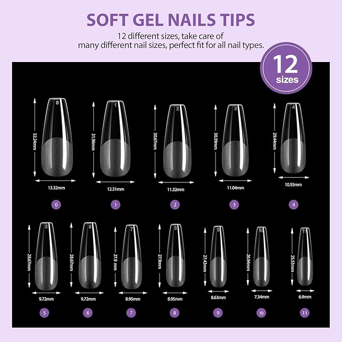 SAVILAND Gel Nail Kit with Drill: ALL-IN-1 Beginner Nail Kit, 0.5Oz U V Nail Glue Gels, Gel Nail X Kit with Lamp, 500 Pcs Long Coffin Tips Nails Builder Kits, Salon At Home Manicure Gift for Women