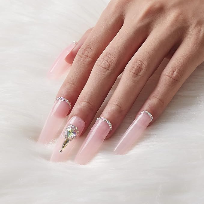 Makartt Light Pink Poly Nail Gel Bundle with Nail Dehydrator and Nail Primer Kit, Light Pink Nail Gel 50ML, Nail Dehydrator Primer Liquid