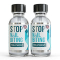 Stop Nail Biting Treatment - Clear, Bitter-Tasting Nail Polish To Stop Nail-Biting - Easy To Apply and Safe For Children - Nail Strengthener Solution - Nail Care for Healthy Nail Growth (2x0.5 fl oz)