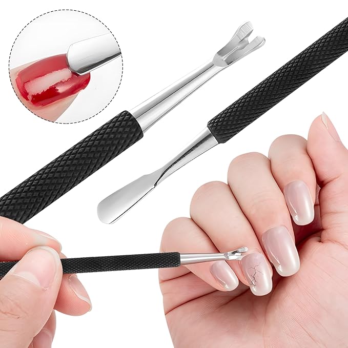 Cuticle Trimmer Cuticle Nippers,Professional Cuticle Remover Tool Kit，Stainless Steel Manicure Tools for Nail Care and Dead Skin Removal(Black)