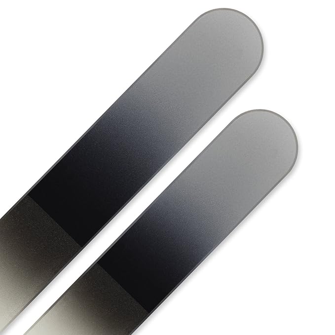 Mont Bleu Set of 2 Color Glass Nail Files - Handmade - Genuine Czech Tempered Glass - Crystal Nail File Manicure Nail Care - Beauty Nail File