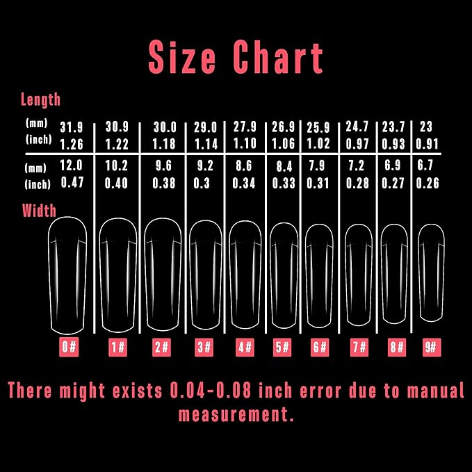 NOVO OVO Halloween 500 pcs Hawk Curved Trasnparent Extra Super Extreme Deep Curve Half Cover Long Square Tapered Eagle Claw False Nail Extension Tips Acrylic Nail 10 Sizes Bag Packaging Art Salon DIY