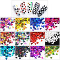 DIY 12pcs Color Set Nail Sequins Laser Triangle Shape Glitter Flakes Manicure Art Decoration Accessories Tools LB-Triangle