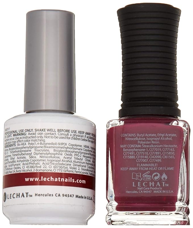 LeChat Perfect Match Gel Polish, Divine Wine, 0.5 Ounce (PMS185)