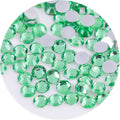 4500 Pcs SS6 2mm Flatback Rhinestones for Nails Art Crafts Glitter Round Gems Crystals DIY Clothes Shoes（Green)