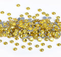 NCB 2880pcs Hot Fix Rhinestones Flatback Crystal Rhinestones for Crafts Clothes DIY Decorations (Citrine, SS4 1.6mm)