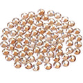 Novani Crystal Rhinestones, Flatback Loose Gemstones 288pcs Glass Rhinestones for Clothes Shoes Crafts Makeup Nail Art and DIY Decorations(SS30, Golden Shadow)