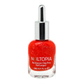 Nailtopia - Plant-Based Chip Free Nail Lacquer - Non Toxic, Bio-Sourced, Long-Lasting, Strengthening Polish - Red Hot Summa (Red With Orange Undertones) - 0.41oz