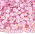 Blinginbox Flatback Rhinestones Round Gems, 1440pcs Luminous Series Glass Stones Neon Gems Non Hotfix Crystal Rhinestones for Nail Charms Crafts Clothes Tumblers,Lt. Pink AB Luminous,SS16.