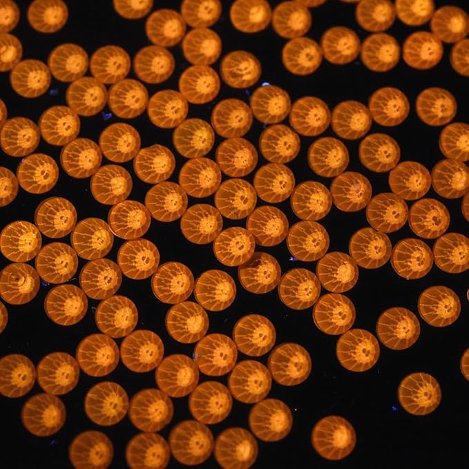 Blinginbox Flatback Rhinestones Round Gems, 1440pcs Luminous Series Glass Stones Neon Gems Non Hotfix Crystal Rhinestones for Nail Charms Crafts Clothes Tumblers,Mac. Living Coral Luminous,SS16.