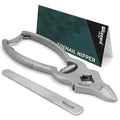 Toenail Clippers by Blizzard – Medical Grade Double Action Toe Nail Nipper Cutter for Thick Nails Seniors – 6 inch German Tool Barrel Spring