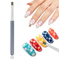 DANNEASY Nail Art Brushes for Gel Polish, Angled Nail Polish Clean Up Brushes For Cleaning Polish Mistakes on the Cuticles, Gel Nails Art Brush Design Tools Acrylic Manicure Brushes