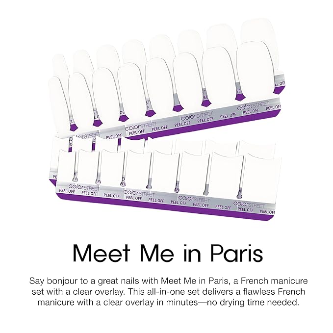 Color Street Meet Me in Paris French Nail Strips