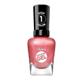 Sally Hansen Miracle Gel Supercharged Pinks Nail Polish | Salon Quality Gel-Like Formula, Two-Step System, No UV Light Needed, Long Lasting | 254 Go Hard or Glow Home | Rosey Pearl Nail Color