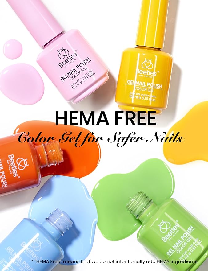 beetles Gel Polish Set - Everyday Muse Collection, 20 Colors 15ml Pink Yellow Blue Spring Colors Gel Set with Base Top Coat Trendy Colors Uv LED Lamp Salon DIY at Home Nails Gifts for Women