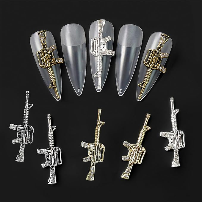 44PCS Nail Charms ，Virgin Mary Cupid Angel 3D Nail Gems Gold Sliver Nail Decorations ，Nail Rhinestones Accessories for Nail Art Supplies Manicure DIY