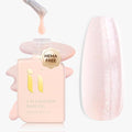 Rubber Builder Base Gel, Hema-Free Soak Off Shimmer Gel Reinforces Soft & Thin Nails, Curing Requires For Sensitive Nails