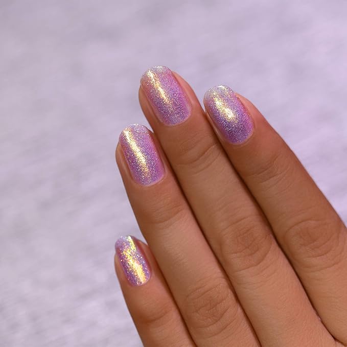 ILNP Downtown - Iridescent Purple Holographic Jelly Nail Polish