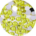 4500 Pcs SS6 2mm Flatback Rhinestones for Nails Art Crafts Glitter Round Gems Crystals DIY Clothes Shoes（Citrine)