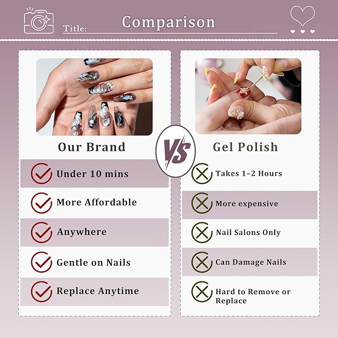 10pcs Press on Nails, Short Square Fake Nails, Blue Cat Eye Ombre with Golden Bling Edge, Glossy Finish Handmade Nails Sweet Style, Reusable for Party (Size S)