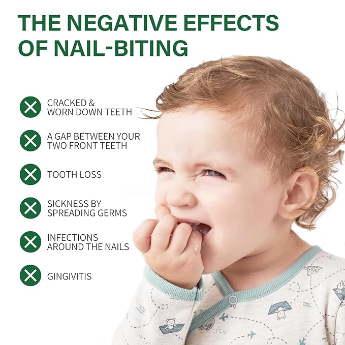 Nail Biting Treatment For Kids（Ultra Bitter）, Nail Biting Prevention, No bite Nail Polish, Thumb Sucking Deterrent For Ages3+, 0.5 fl oz (15ml)