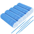 500 PCS Disposable Micro Applicator Brush, Gelme Nutri Micro swabs,Head Bendable Ultrafine Eyelash Extension Brushes for Makeup and Personal Care (Dark blue 2.5mm)