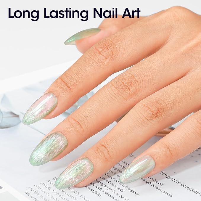 GELLEN Clear Spider Gel for Nails, High Elastic Soak off Gel Polish, Mixed with Color Gel, Match with Chrome Power, Long Lasting 3D Nail Art Design, Beginner-friendly, Curing Required