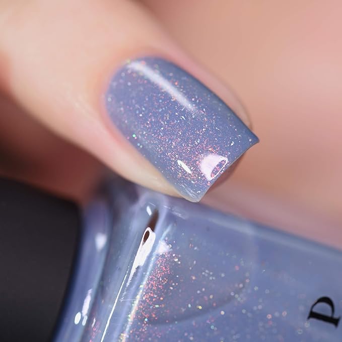 ILNP Dusk To Dawn - Dusky Blue Holographic Nail Polish
