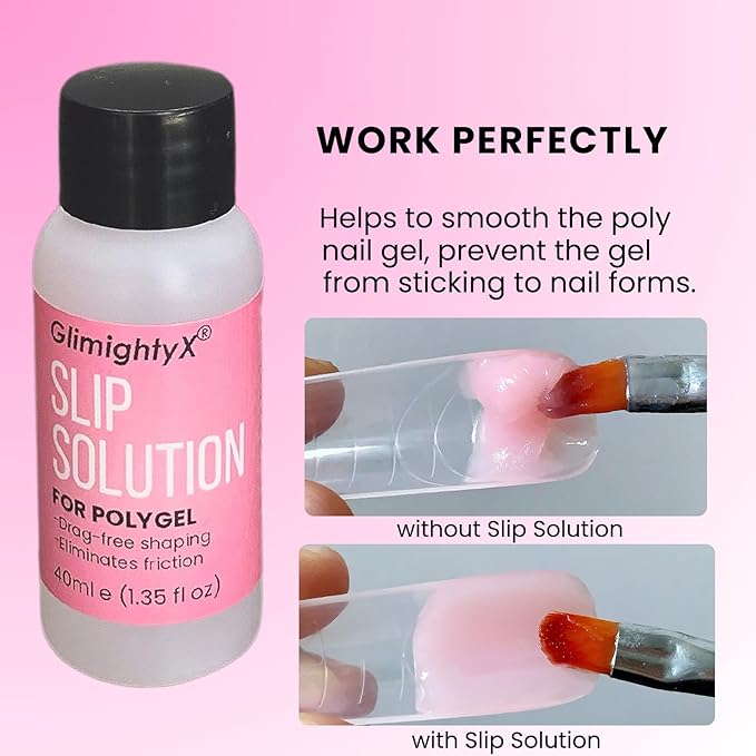 Straight Flat Polygel Nail Forms Kit for Toes,GlimightyX Reusable Toenails Dual Forms for Polygel with 1.35oz Nail Slip Solution Anti-Stick,with Dual-Ended Brush,Nail File Nail Clips,12 Sizes 120Pcs