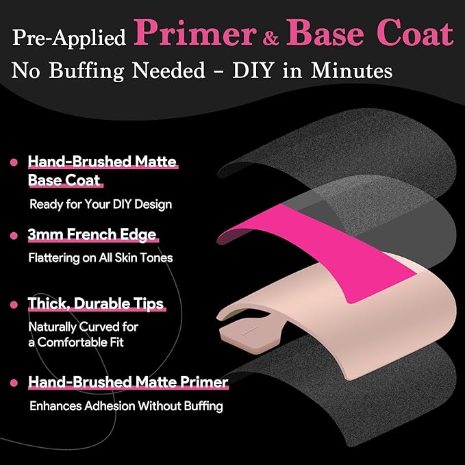 15 Sizes 300 PCS Press on Toenails for Women, 10 Rainbow Colors Fake Toe Nail Sharp Square, Brighter Pastel French False Nails Tip Pre-applied Primer& Base Coat, Need Builder Nail Gel& Top Coat