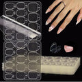 600pcs Zero Damage Press on Nail Adhesive Tabs, 15 Sizes of No Harm Nail Sticky Tabs for Press on, 0.3mm Ultra-Thin Waterproof for Shower, Non Toxic Nail Glue, 20 Sheets(Clear 2)