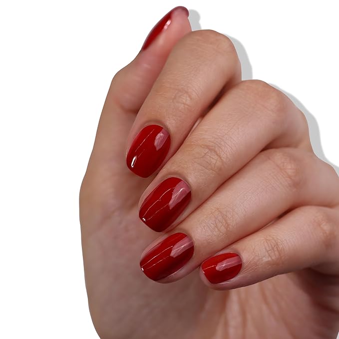LONDONTOWN lakur Nail Polish - Chip-Resistant, Non-Toxic, Conditions & Hydrates Nails | Glossy Burgundy Red, Mull It Over, .40 fl oz
