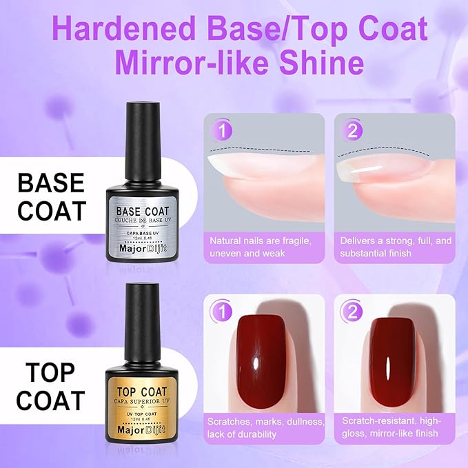 Major Dijit Acrylic Nail Kit with Drill Clear White Pink Acrylic Powder Acrylic Liquid Top Coat Base Coat Nail Primer Set for Beginners with Everything DIY Nail Art Tool Gift Home Salon