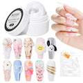 MIZHSE Solid Builder Gel, Non-Sticky White Sculpting Gel for Nails, 3D Nail Art Building Carving Modeling Hard Nail Extension Soak Off U V/LED Salon Home DIY 15g/0.5oz